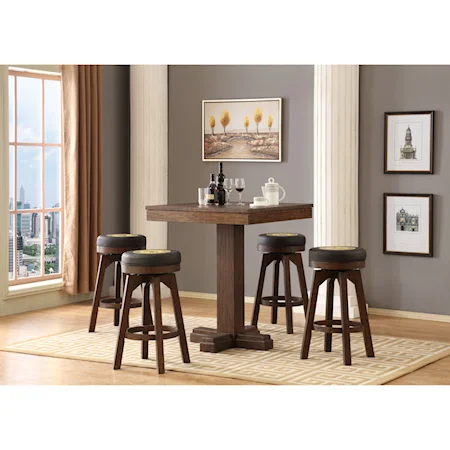 5 Pc Pub Table Set